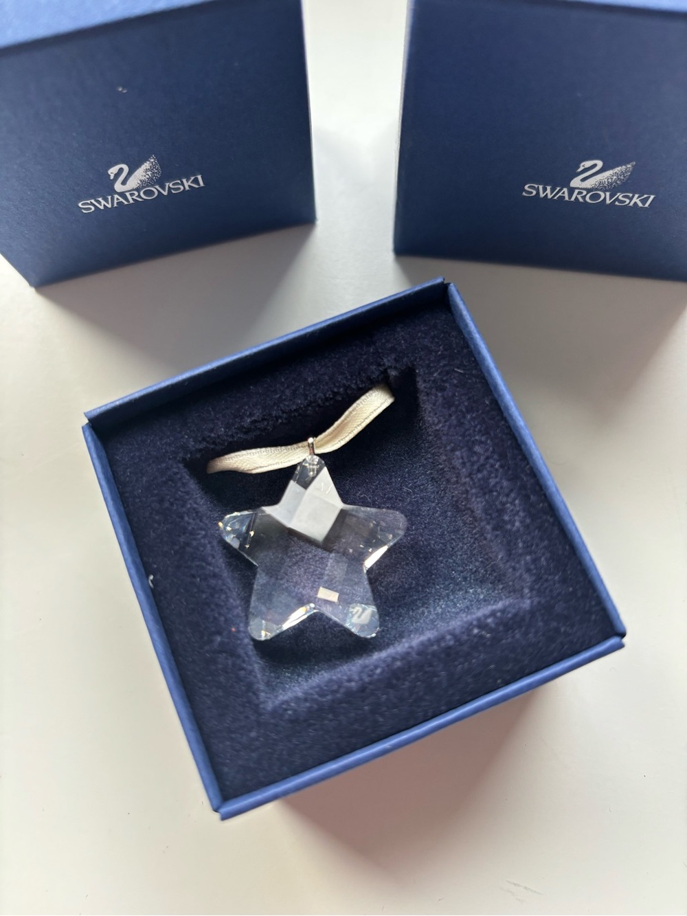 SWAROVSKI Crystal clear star tree ornament